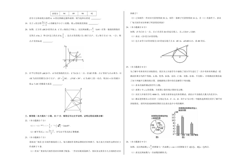 山东省中考数学押题卷（B）含答案名师制作精品教学资料.doc_第3页