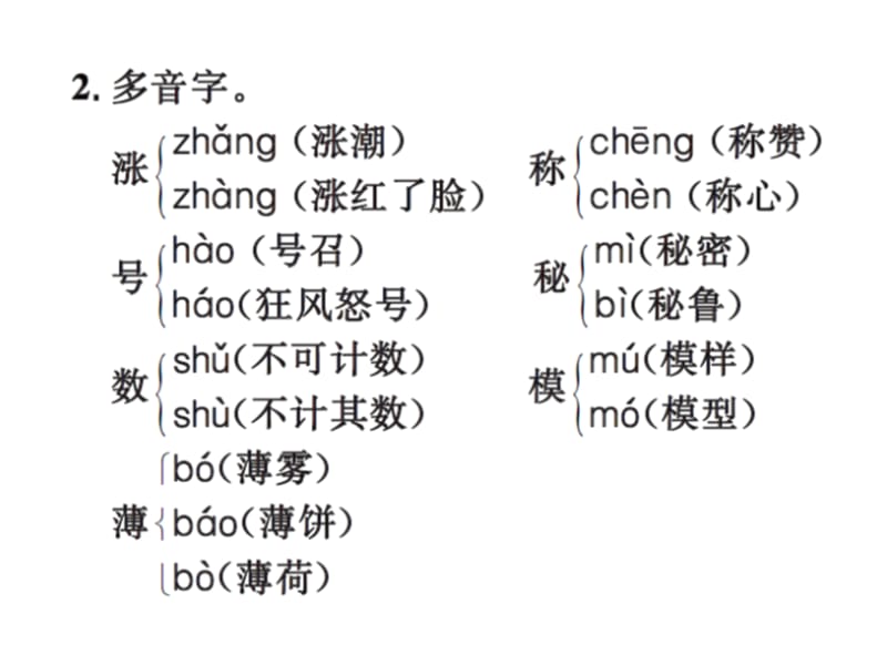 【语文推荐】四年级上册语文习题课件－第一单元知识盘点｜人教新课标 (共11张PPT)-教学文档.ppt_第3页