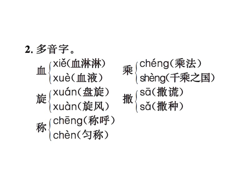 【语文推荐】四年级上册语文习题课件－第五单元知识盘点｜人教新课标 (共11张PPT)-教学文档.ppt_第3页