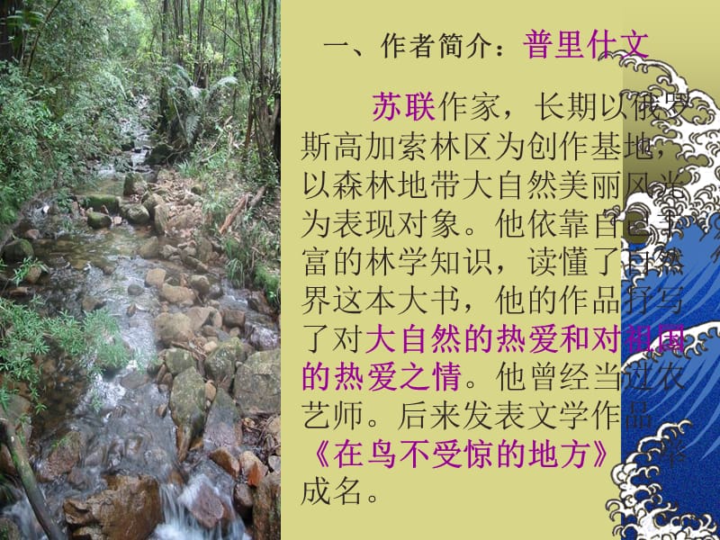 初三语文课件《林中小溪》.ppt_第2页