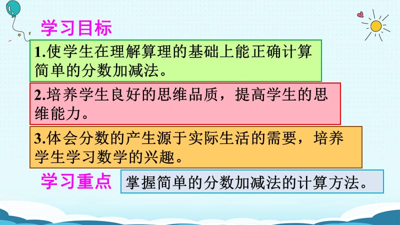 三年级上册数学授课课件-第1课时 分数的简单计算（1）（人教版）(共12张PPT)-教学文档.ppt_第2页