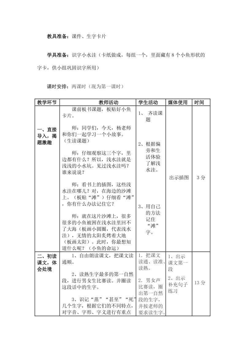 浅水洼里的小鱼范计岩.doc_第2页