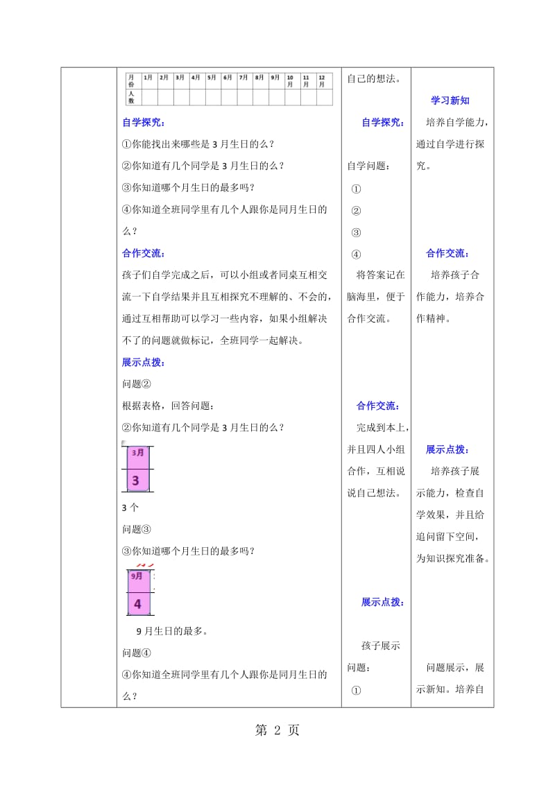 【优选】三年级下册数学教案-9.1数据的收集和整理（二）_苏教版（2014秋）.doc_第2页