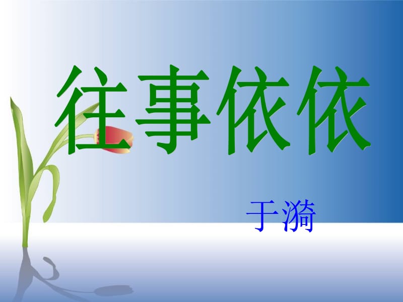 《往事依依》.ppt_第1页