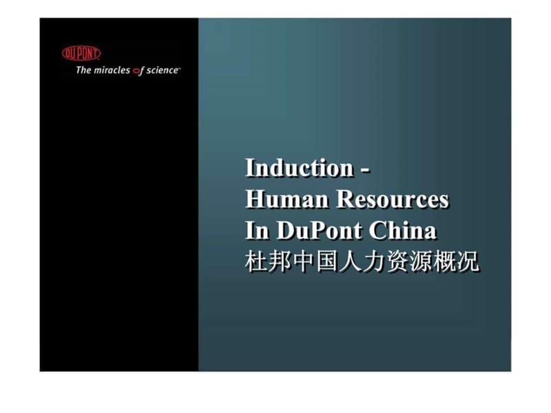 Induction - Human Resources In DuPont China 杜邦中国人力资源概况17.ppt_第1页