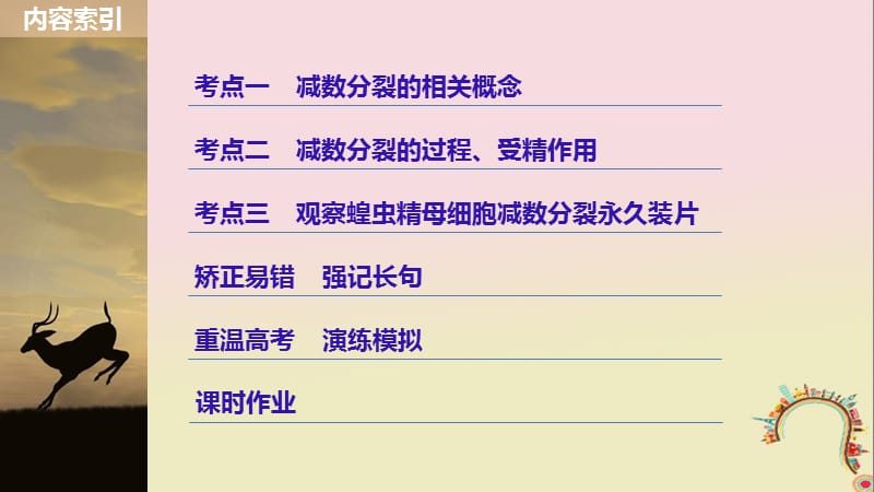 2019届高考生物一轮复习第四单元细胞的生命历程和有性生殖第13讲减数分裂和有性生殖备考一体课件苏教版-精选文档-精选文档.ppt_第2页