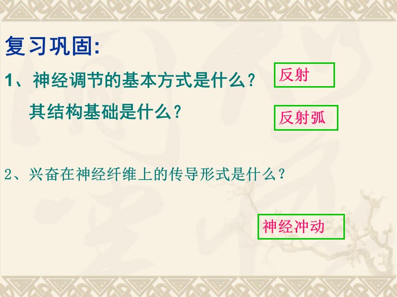 2018年4490kj人教版生物必修321《通过神经系统的调节》课件2-PPT文档.ppt_第1页