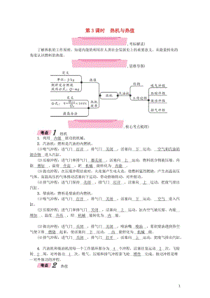 云南专版2018年中考物理总复习第3课时热机与热值精讲20171015229.doc