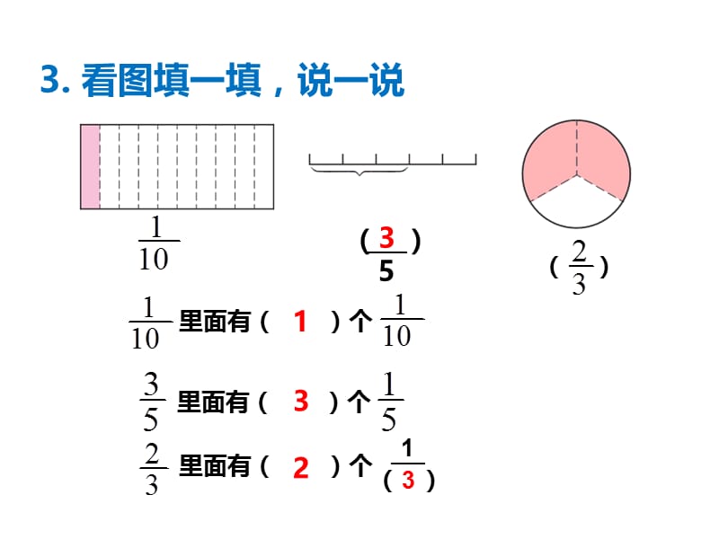 三年级上册数学课件－第8单元 第2课时 分数的初步认识（2）｜西师大版（2018秋） (共7张PPT).ppt_第2页