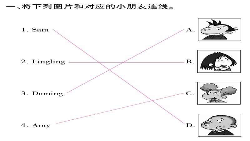 三年级上册英语习题课件 -Module 1 Unit 1 Im Sam ｜外研社（三起） (共19张PPT).ppt_第2页