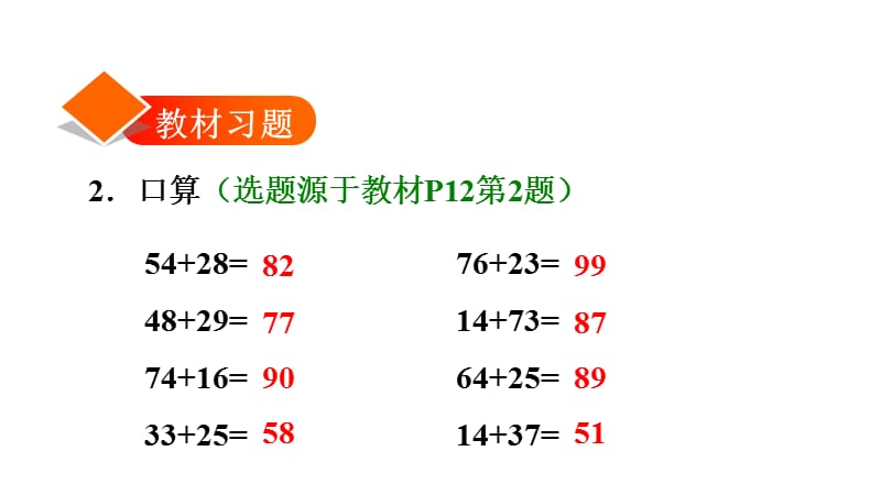 三年级上册数学课件－ 2.1两位数加两位数｜人教版（2018秋） (共18张PPT).ppt_第2页