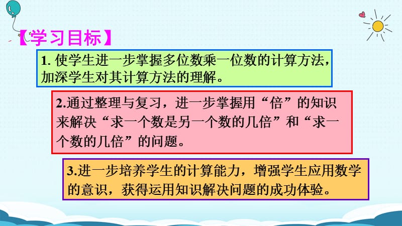 三年级上册数学授课课件-第3课时 多位数乘一位数 倍的认识（人教版）(共21张PPT).ppt_第2页