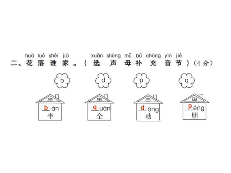 一年级下册语文习题课件－字音、字形专项训练测试卷｜语文S版（2018）.ppt_第3页