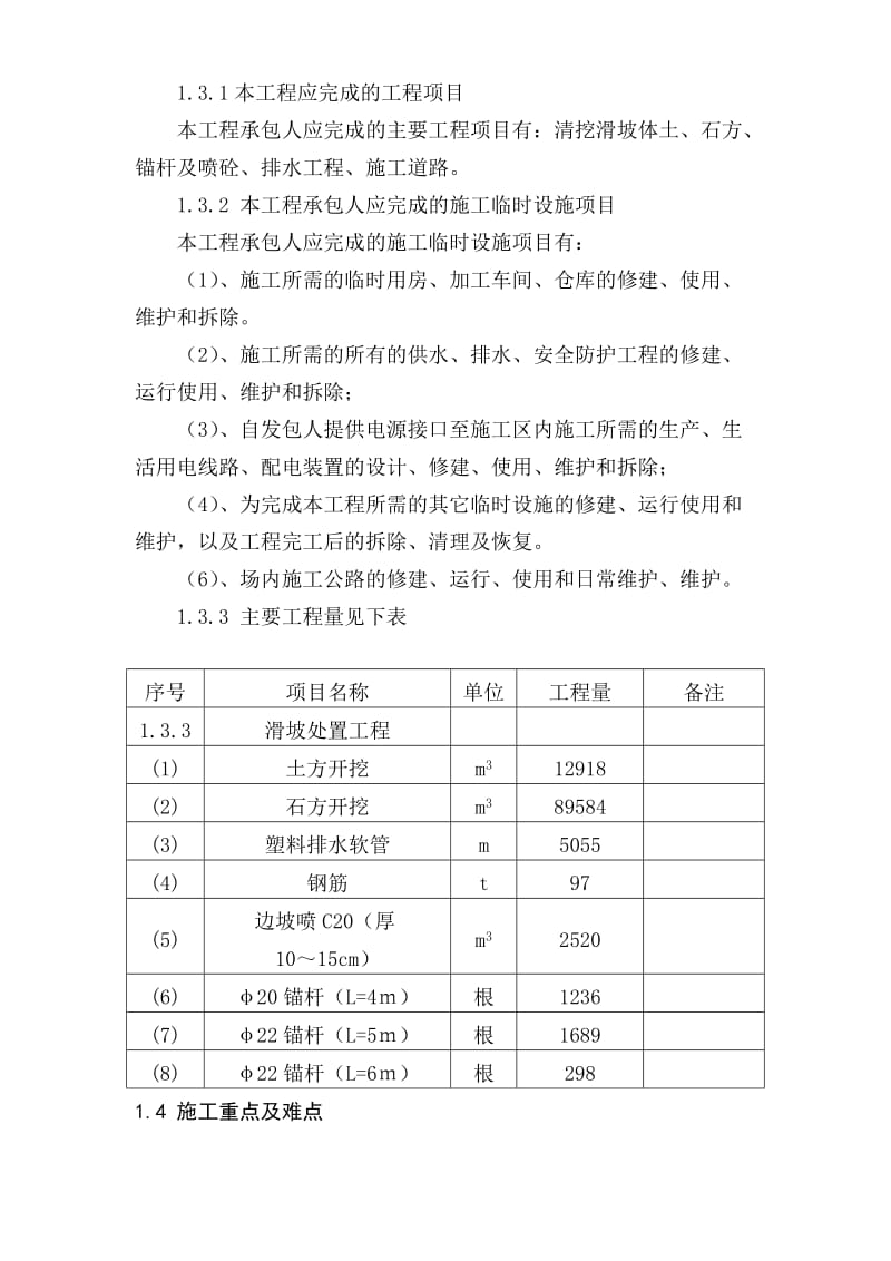 某水库左坝肩上坝公路边坡滑坡治理施工组织.doc_第2页