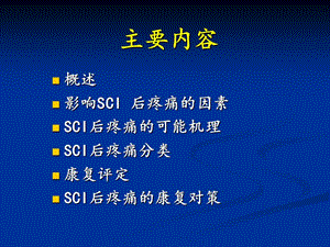 2018年脊髓损伤后疼痛的康复对 舜-文档资料.ppt