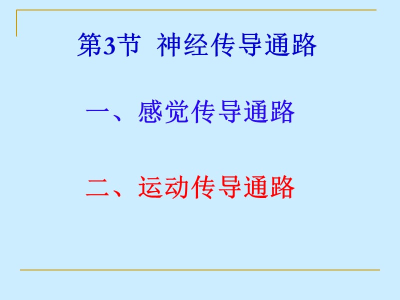 2018年第5篇 神经系统 第2章 第3节　经传导通路-文档资料.ppt_第3页