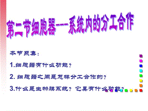 2018年32细胞器——系统内的分工合作-文档资料.ppt