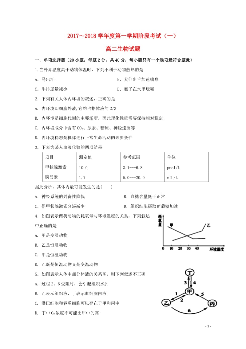 广东省揭阳市惠来县2017_2018学年高二生物上学期第一次阶段考试试题201710300250.doc_第1页