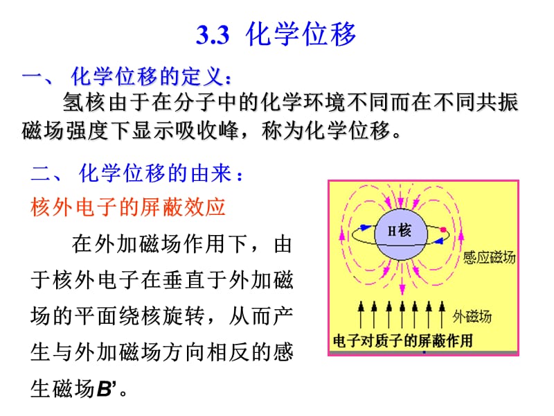 2018年第三章核磁共振氢谱2-化学位移-文档资料.ppt_第1页