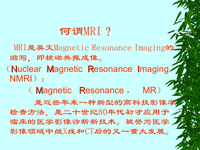 2018年磁共振成像MRI概论-文档资料.ppt_第1页