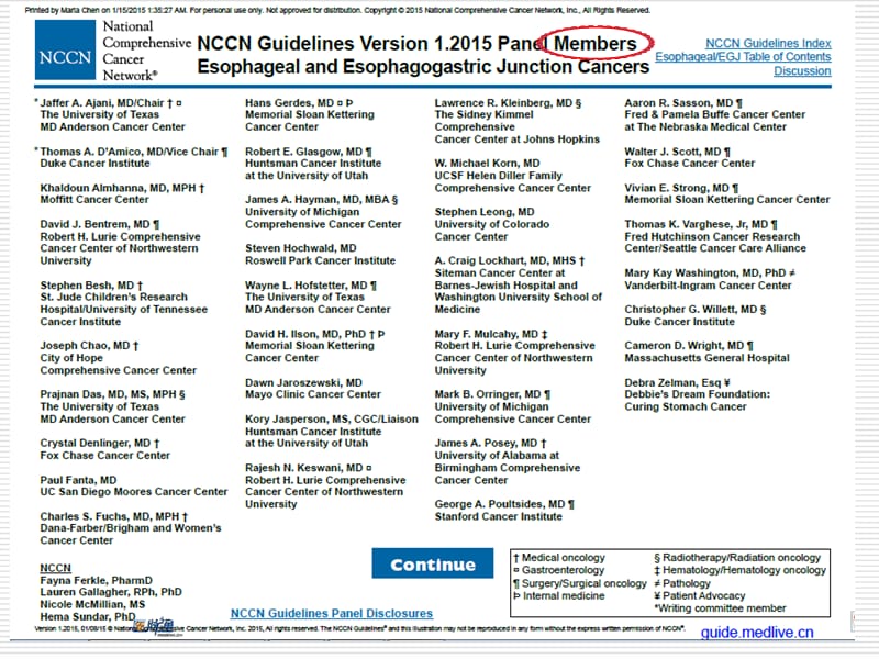 食管癌2015NCCN指南第1版中文解读(2015-06-01).ppt_第2页