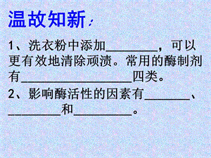 人教版教学课件内蒙古海拉尔三中高中生物选修一《酵母细胞的固定化》课件-PPT课件.ppt