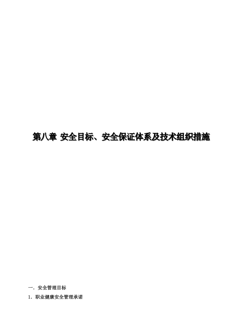 安全目标安全保证体系及技术组织措施.doc_第1页