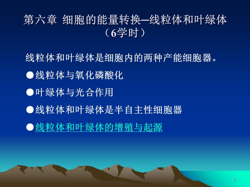 6细胞的能量转换线粒体和叶绿体5-文档资料.ppt_第1页