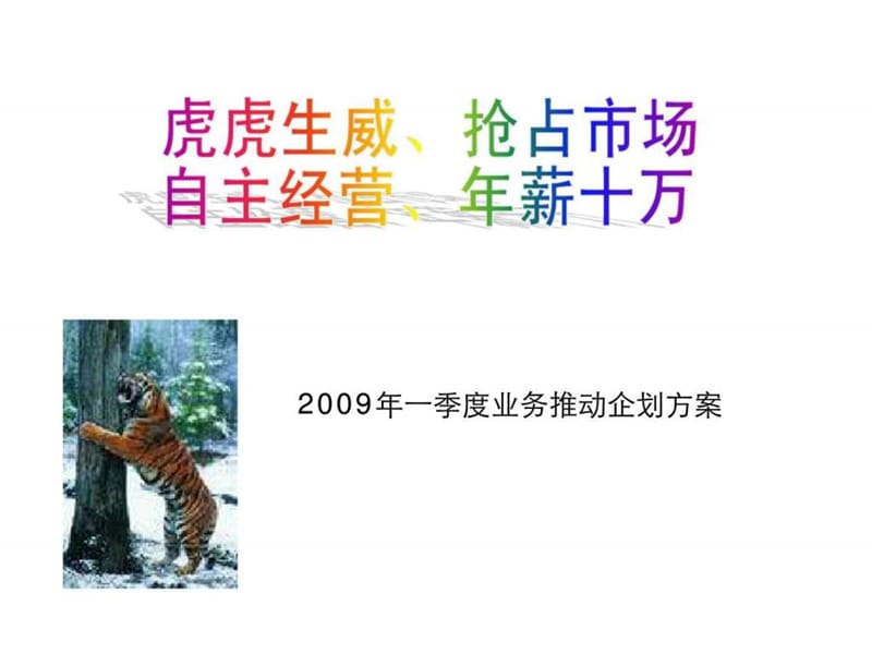 2009年开门红个险团险银保业务推动企划方案启动及部门经理主管业务精英目标责任状3.ppt_第1页