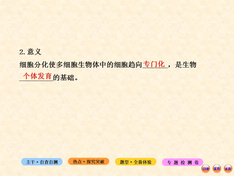 江苏2013年生物高考热点预测课件：32细胞的分化、衰老、凋亡和癌变-精选文档.ppt_第2页