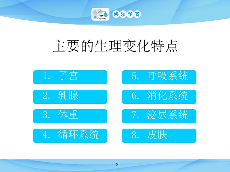 最新：快乐孕育孕妇学校高级教程第一讲孕期常见身体不适的缓解方法PPT课件-文档资料.ppt_第3页