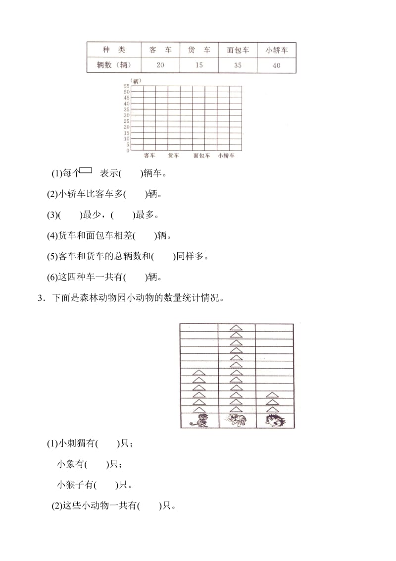 小学数学二年级下册数据收集整理练习题.doc_第2页