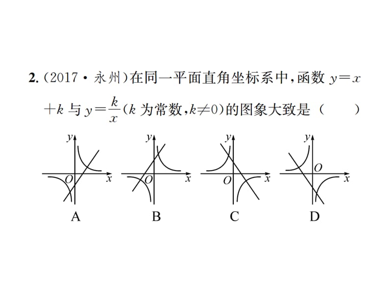 2018-2019学年九年级人教版数学课件：第二十六章小专题(一) 反比例函数与一次函数综合 (共25张PPT).ppt_第3页