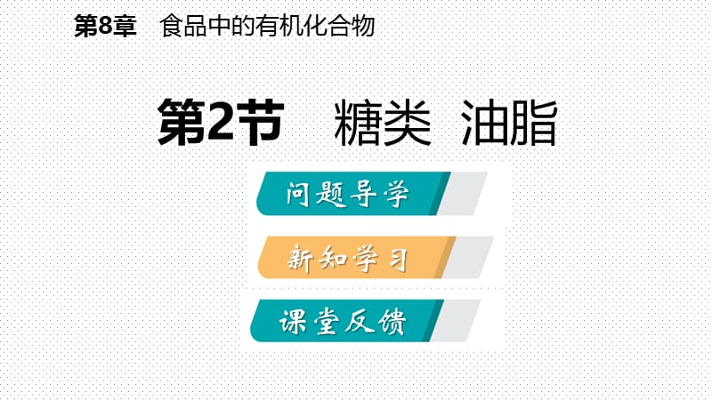 2018——2019沪教版九年级化学全册同步导学课件：第八章 第2节 糖类 油脂(共32张PPT).pptx_第2页