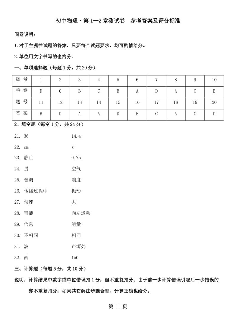 精选-第12章测试卷（答案）-文档资料.docx_第1页