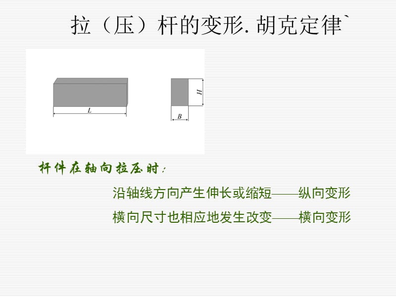 《材料力学》课件2-4拉（压）杆的变形.胡克定律.ppt_第1页