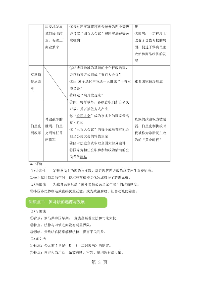 第二单元 古代希腊、罗马的政治文明（教案）-精选文档.doc_第3页