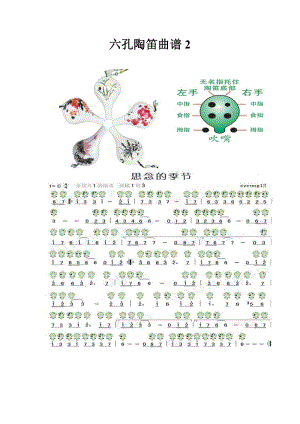 [其它课程]六孔陶笛曲谱大全.doc