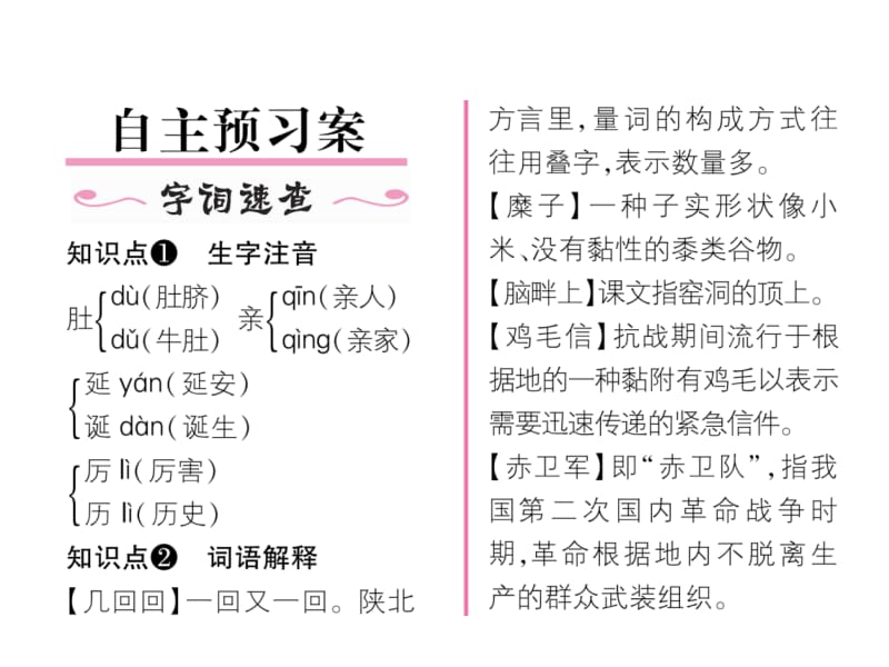 2018-2019学年八年级语文人教版下册课件：2 回延安 (共28张PPT).ppt_第3页