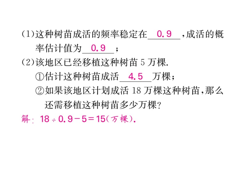 2018-2019学年北师大版七年级数学下册教用课件：滚动小专题十 频率与概率的应用(共53张PPT).ppt_第3页