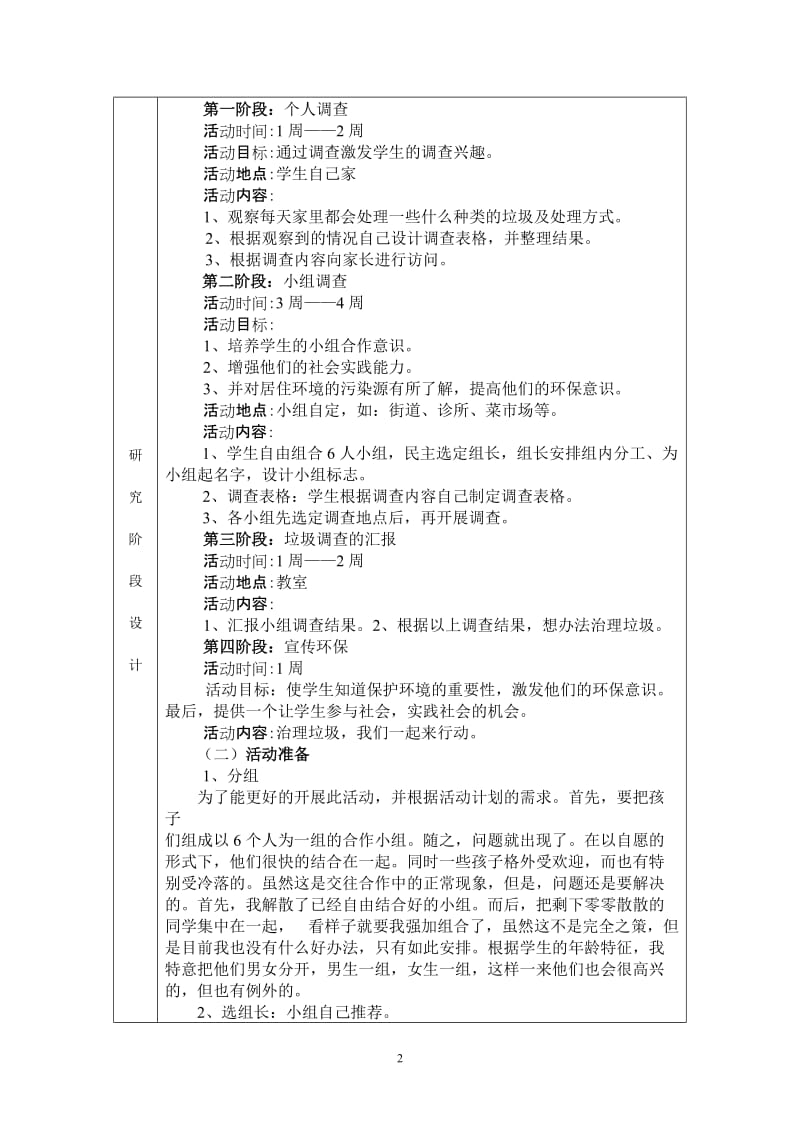 [六年级其他课程]综合实践活动方案.doc_第2页