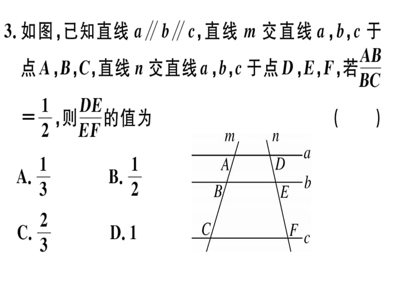 2018-2019学年九年级数学北师大版（江西）下册课件：专项训练四 图形的相似.pptx (共27张PPT).ppt_第3页