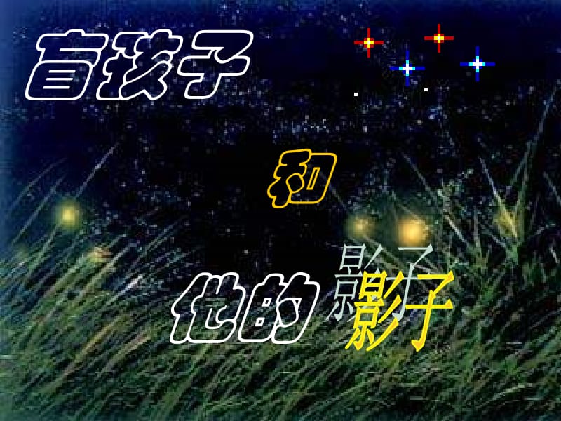 七年级语文盲孩子和他的影子1.ppt_第2页