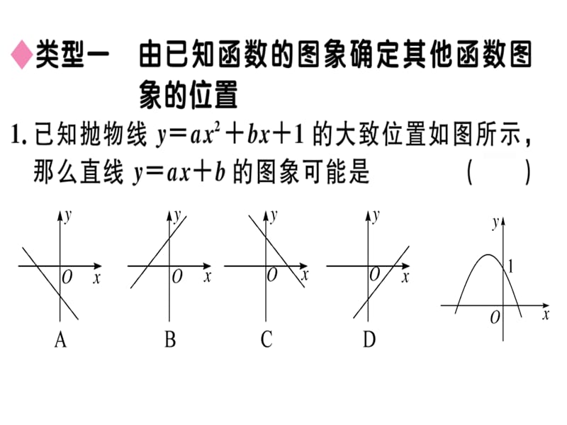 2018-2019学年九年级数学北师大版（江西）下册课件：解题技巧专题：解决抛物线中与系数a,b,c有关的问题 .pptx(共11张PPT).ppt_第2页