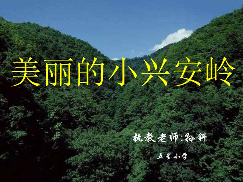 23美丽的小兴安岭.ppt.ppt_第1页