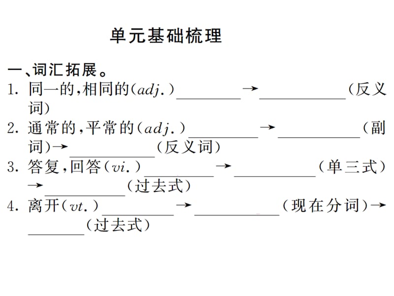 2018-2019学年译林版七年级英语下册教用课件：Unit 5 单元基础知识梳理和自我评价(共35张PPT).ppt_第2页