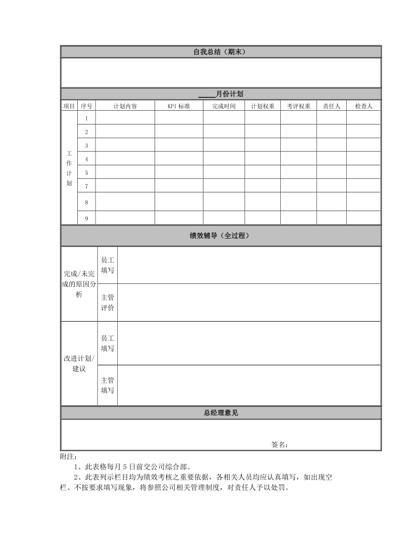 [工作计划]非日常事务性考核表.doc_第2页