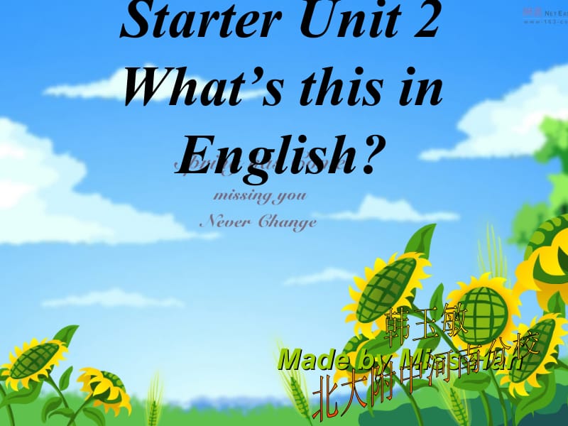 Starter_Unit_2_Whats_this_in_English7.ppt_第1页