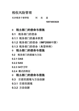 [工程科技]税收风险管理.doc