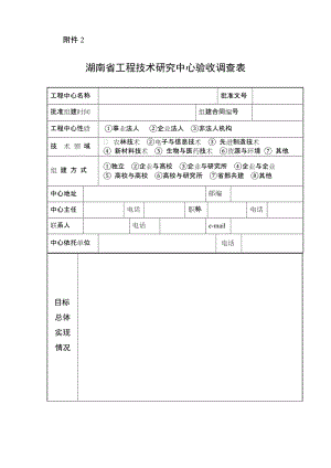 [所有分类]湖南省工程技术研究中心验收调查表.doc